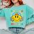 Happy To See Your Face Hippie Smile Back To School Teachers Comfort Colors Sweatshirt Chalky Mint Happy To See Your Face Hippie Smile Back To School Teachers Comfort Colors Sweatshirt Chalky Mint
