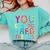You Can Do Hard Things School Student Teachers Comfort Colors Sweatshirt Chalky Mint