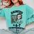 Haunted 67 Skeleton Math Teacher Halloween Costume Math Pun Comfort Colors Sweatshirt Chalky Mint