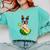 Hawaiian Boston Terrier Dog Pineapple Ukulele Summer For Men Women Girls Kids Comfort Colors Sweatshirt Chalky Mint