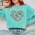 Heart Shape Art Teacher And Painting Sketching Artist Comfort Colors Sweatshirt Chalky Mint