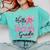 Hello Second Grade First Day Of School Coquette Teacher Girl Comfort Colors Sweatshirt Chalky Mint Hello Second Grade First Day Of School Coquette Teacher Girl Comfort Colors Sweatshirt Chalky Mint