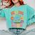 Helping Little Minds Grow Teacher First Day Back To School Comfort Colors Sweatshirt Chalky Mint