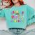 Helping Little Minds Grow Teacher Life Back To School Comfort Colors Sweatshirt Chalky Mint