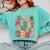 In My Holly Xmas Jolly Teacher Era Teacher Vibes Christmas Comfort Colors Sweatshirt Chalky Mint In My Holly Xmas Jolly Teacher Era Teacher Vibes Christmas Comfort Colors Sweatshirt Chalky Mint