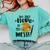 I'm Just Here To Get Messy Art Teacher Artist Painting Comfort Colors Sweatshirt Chalky Mint