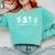 Inclusion Isn't Scary SLP Halloween Ghost Mummy Sped Teacher Comfort Colors Sweatshirt Chalky Mint