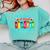THE INFLUENCE OF A GREAT TEACHER IS NEVER ERASED Teaching For Men Women Girls Kids Comfort Colors Sweatshirt Chalky Mint