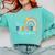 It's A Beautiful Day To Learn Cute Rainbow Boho Teacher Comfort Colors Sweatshirt Chalky Mint It's A Beautiful Day To Learn Cute Rainbow Boho Teacher Comfort Colors Sweatshirt Chalky Mint