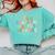 It's Beautiful Day For Learning Retro Teacher Women Men Comfort Colors Sweatshirt Chalky Mint It's Beautiful Day For Learning Retro Teacher Women Men Comfort Colors Sweatshirt Chalky Mint