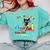It's A Good-Day To Teach Tiny Humans Pre-K Cat Teacher Lover Comfort Colors Sweatshirt Chalky Mint