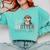 Just Anotter School Day Cute Otter Lover Teacher Student Comfort Colors Sweatshirt Chalky Mint