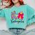 K Is For Kindergarten Teacher Coquette Bow Back To School Comfort Colors Sweatshirt Chalky Mint