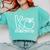 K Is For Kindergarten Kindergarten Teacher Men Women Girls Kids Comfort Colors Sweatshirt Chalky Mint