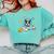 Kawaii Kids & Boys Astronaut Space Boston Terrier Dog Lover Comfort Colors Sweatshirt Chalky Mint
