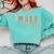 Kinder Crew Kindergarten Teacher First 1st Day Of School Comfort Colors Sweatshirt Chalky Mint Kinder Crew Kindergarten Teacher First 1st Day Of School Comfort Colors Sweatshirt Chalky Mint