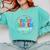 Kindergarten Crew Back To School Kindergarten Teacher Kids Comfort Colors Sweatshirt Chalky Mint