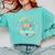 Kindergarten Dream Team Back To School Teacher Flower For Men Women Girls Kids Comfort Colors Sweatshirt Chalky Mint