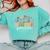 Kindergarten Teacher Wildflower Back To School Floral Outfit Men Women Comfort Colors Sweatshirt Chalky Mint