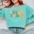 Last Day Of School Back To School Dream-Team Teacher Kids Comfort Colors Sweatshirt Chalky Mint