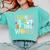 Learning Is Out Of This World Space Teacher Cute Groovy Comfort Colors Sweatshirt Chalky Mint