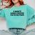 Lie Teacher Coffee Saying Humor School Women's Comfort Colors Sweatshirt Chalky Mint