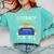 Literacy For All Visually Impaired Braille Teacher The Blind Comfort Colors Sweatshirt Chalky Mint