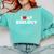 I Love AP Biology I Heart AP Biology Teachers Students For Men Women Kids Comfort Colors Sweatshirt Chalky Mint