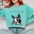 Love Is Boston Terrier Bostie Comfort Colors Sweatshirt Chalky Mint