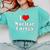 I Love Nuclear Energy School Teacher Comfort Colors Sweatshirt Chalky Mint
