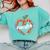 Maestra Pencil Spanish Teacher Bilingual 100 Days Of School Comfort Colors Sweatshirt Chalky Mint