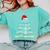 Math Equation Merry X-Mas Math Teacher Christmas Humor Men Women Kids Comfort Colors Sweatshirt Chalky Mint