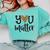 You Matter Leopard Print Teacher Kind Counselor Kindness Comfort Colors Sweatshirt Chalky Mint