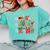 Be Merry Be Jolly Be Kind Merry Christmas Teacher Xmas PJs Comfort Colors Sweatshirt Chalky Mint