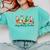 Very Merry Teacher Christmas Goose Silly Holiday Party Comfort Colors Sweatshirt Chalky Mint