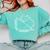 Nerdy Hippotenuse Hypotenuse Hippopotamus Math Teacher Comfort Colors Sweatshirt Chalky Mint