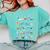 Ocean Animals Alphabet Cute Sea Life ABC Marine Kids Teacher Comfort Colors Sweatshirt Chalky Mint