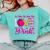 In October We Wear Pink Love Teacher Breast Cancer Awareness Comfort Colors Sweatshirt Chalky Mint