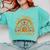 One Thankful Math Teacher Thanksgiving Autumn Fall Rainbow Comfort Colors Sweatshirt Chalky Mint