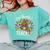 One Thankful Teacher Cute Thanksgiving Turkey School Comfort Colors Sweatshirt Chalky Mint One Thankful Teacher Cute Thanksgiving Turkey School Comfort Colors Sweatshirt Chalky Mint