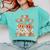 One Thankful Teacher Fall Leaves Thanksgiving Retro Comfort Colors Sweatshirt Chalky Mint One Thankful Teacher Fall Leaves Thanksgiving Retro Comfort Colors Sweatshirt Chalky Mint
