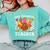 One Thankful Teacher Turkey Thanksgiving Teaching Comfort Colors Sweatshirt Chalky Mint