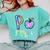P Is For Pre-K Preschool Teacher Tie Dye Back To School Comfort Colors Sweatshirt Chalky Mint