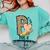 P Is For Pre K Teacher Leopard First Day Of School For Men Women Girls Kids Comfort Colors Sweatshirt Chalky Mint