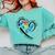 Para Heart Teacher Paraprofessional Paraeducator Men Women Comfort Colors Sweatshirt Chalky Mint Para Heart Teacher Paraprofessional Paraeducator Men Women Comfort Colors Sweatshirt Chalky Mint