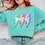 Para Squad Paraprofessional Teacher Lightning Bolt Comfort Colors Sweatshirt Chalky Mint