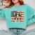 Patriotic Boston Terrier Dog Lover USA Flag 4th Of July For Men Women Kids Comfort Colors Sweatshirt Chalky Mint