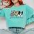 Peace Love Boston Terrier Boston Terrier Lover Dog Mom Comfort Colors Sweatshirt Chalky Mint