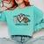 Peace Love Coffee Science Teacher Comfort Colors Sweatshirt Chalky Mint