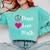 Peace Love Math Maths Teacher Pi Symbol Men Women Comfort Colors Sweatshirt Chalky Mint